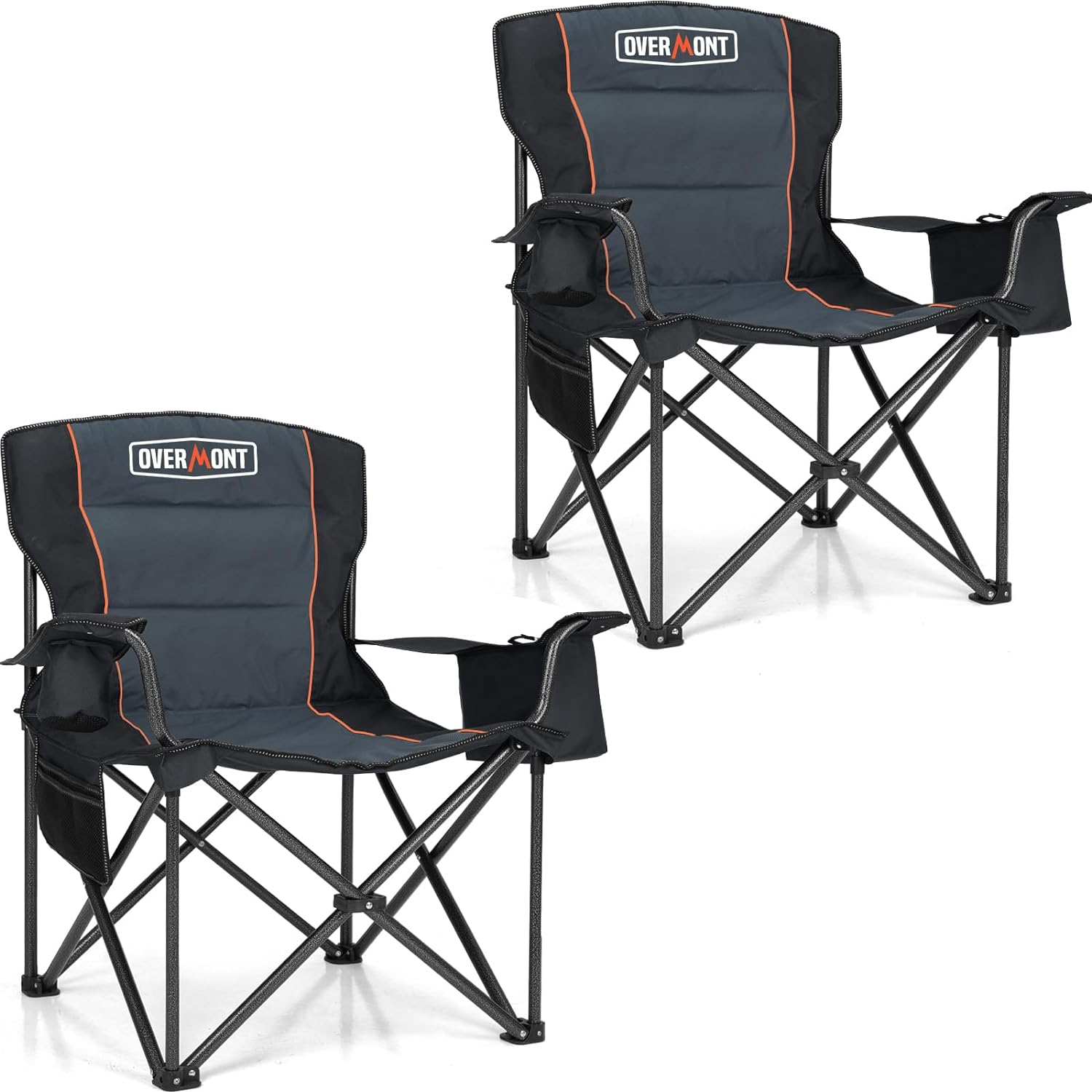 Overmont 450lbs Padded Camping Chair