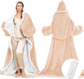 Wearable Heated Blanket with Foot Pocket for Ultimate Comfort