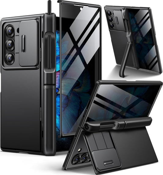 BERFY Z Fold 6 Case with Privacy Screen Protector & S Pen Holder