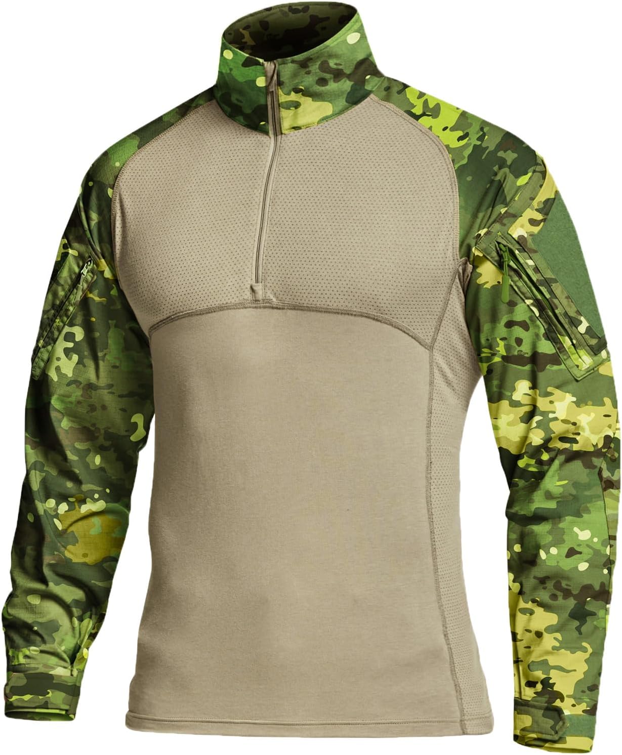 CQR Men's Tactical Combat Shirt with Pockets for Outdoor Use
