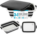 Collapsible Large BBQ Prep Tub w/ Cutting Board - Versatile Grill