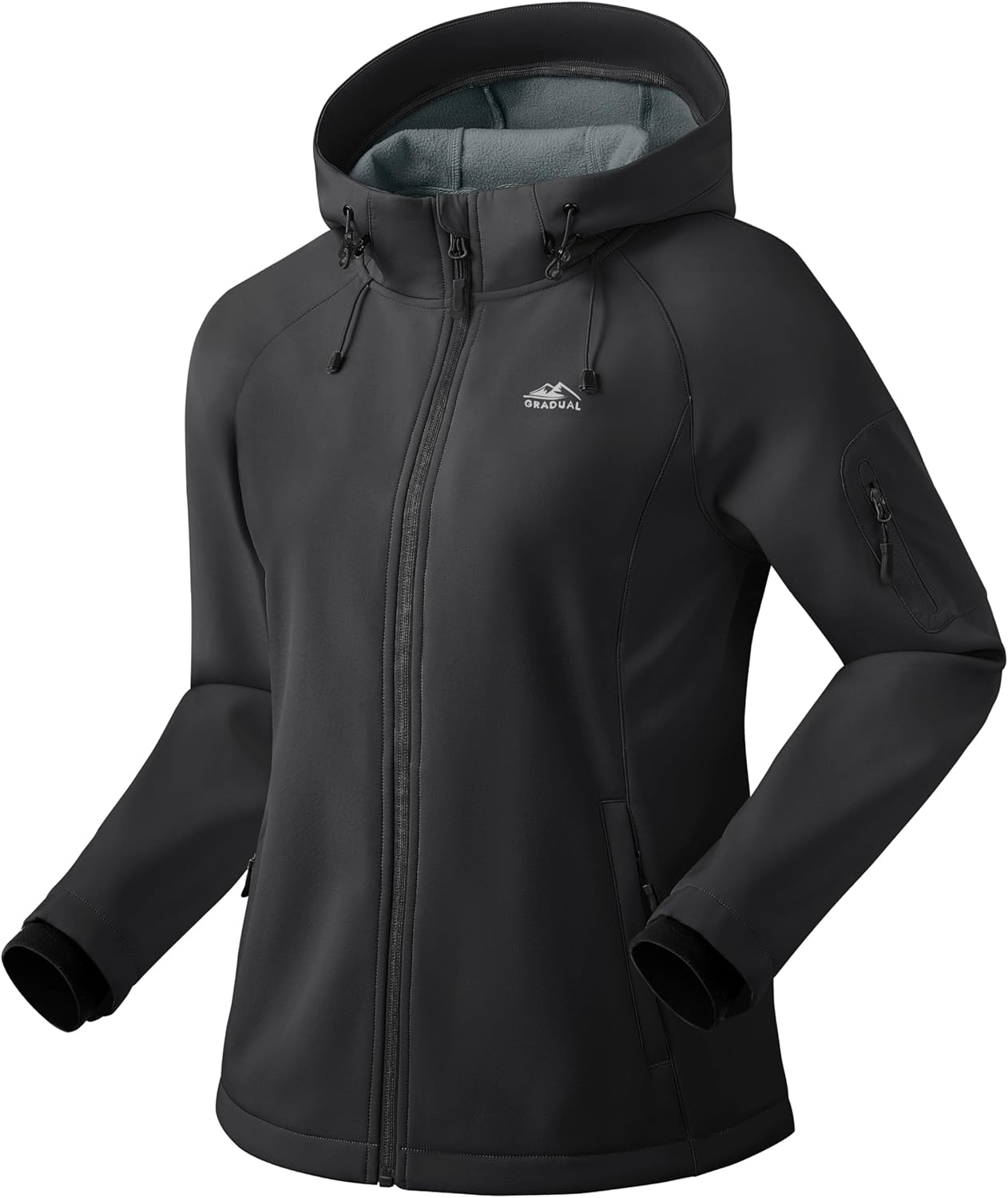 G Gradual Women's Fleece Lined Softshell Jacket for All Seasons