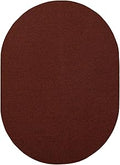 Modern Indoor/Outdoor Solid Color Rug - Rust 12ft x 20ft Oval