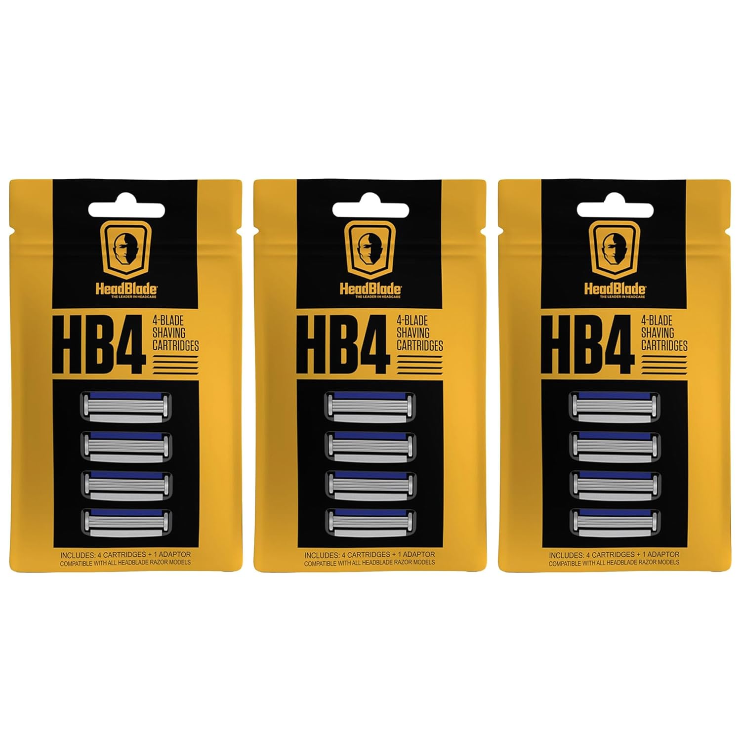 HeadBlade HB4 Refill Blades for Smooth Shaving Experience