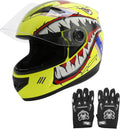 TCMT Dot Youth Motocross Full Face Helmet - Lightweight Protection