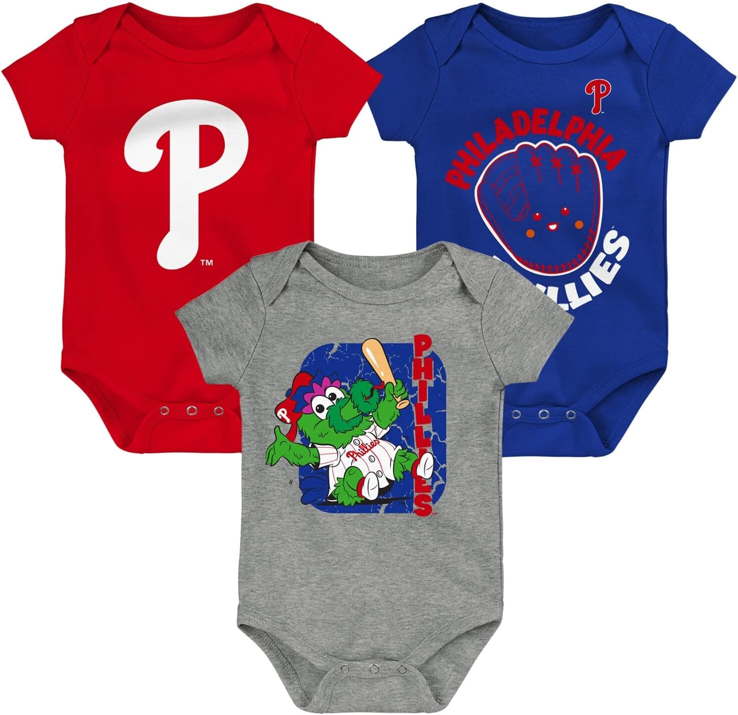 MLB Newborn & Infants Change Up 3 Piece Onesie Romper Set