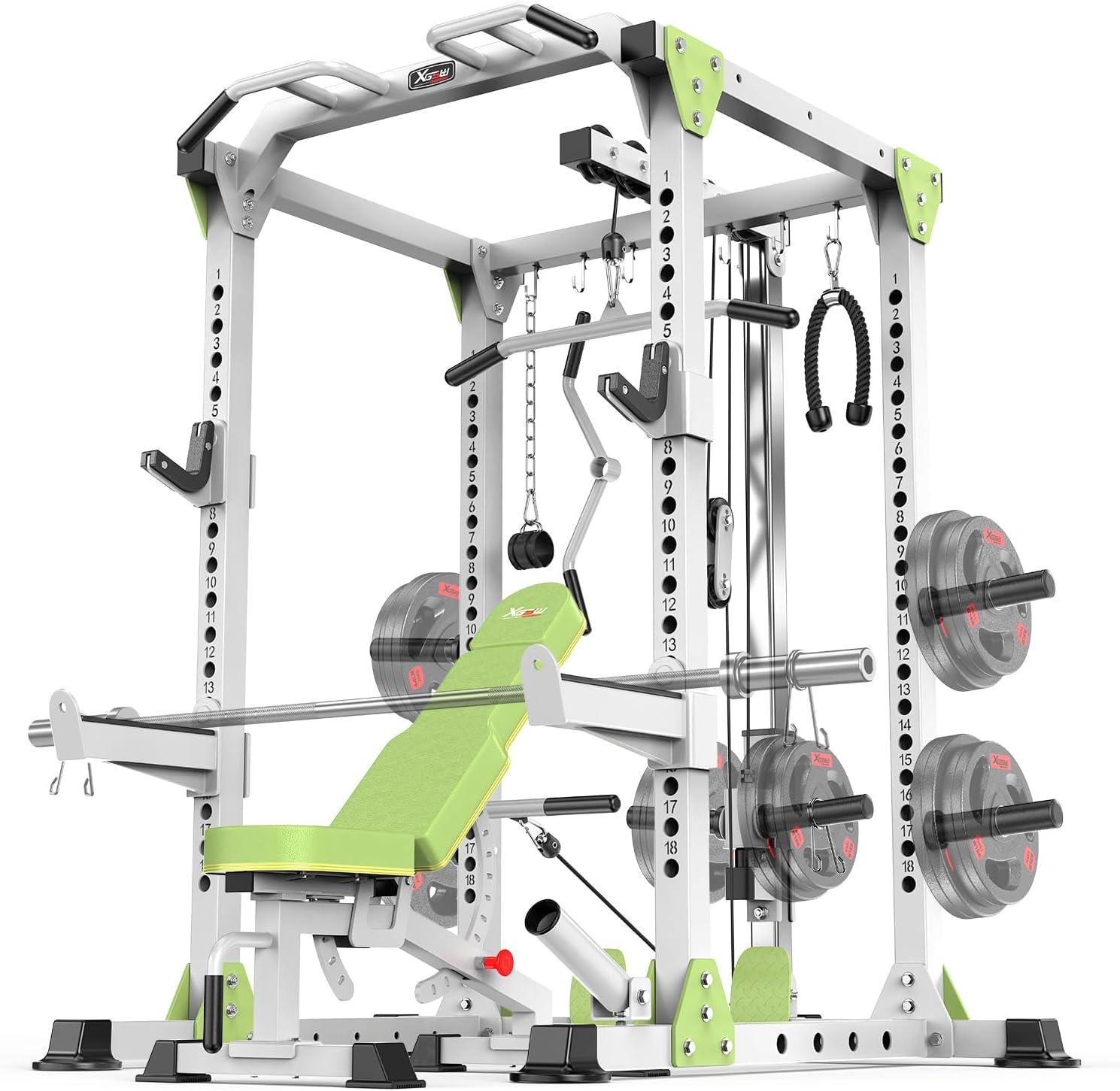 Ultimate Squat Rack with Cable Crossover System – GearMustHave