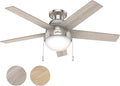 Hunter Fan 46 inch Brushed Nickel Low Profile Ceiling Fan Review