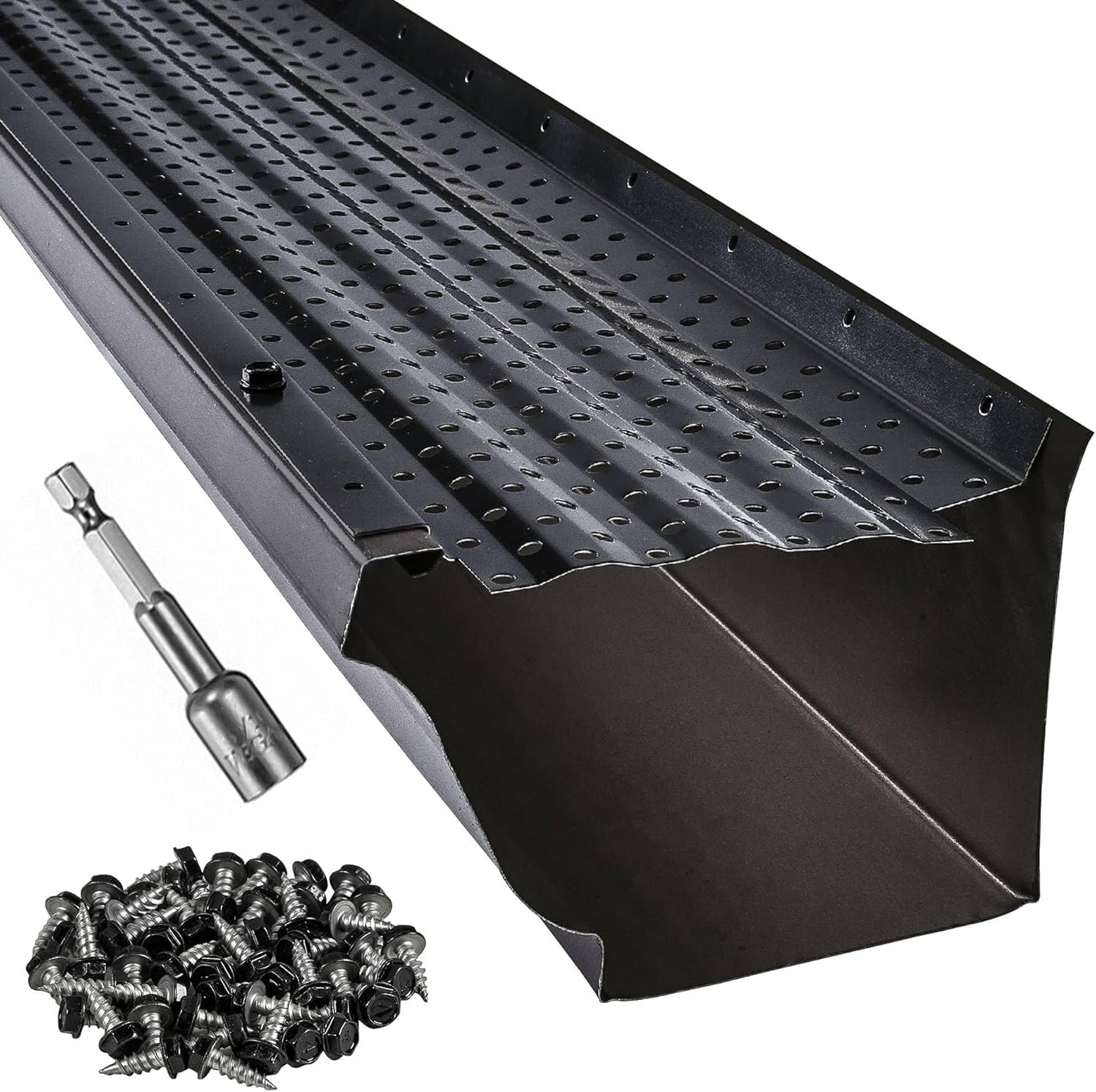 LeafTek Gutter Guards for Leaves - Heavy-Duty Aluminum System