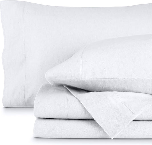 RUVANTI 100% Cotton Flannel Sheets King Size for Cozy Comfort