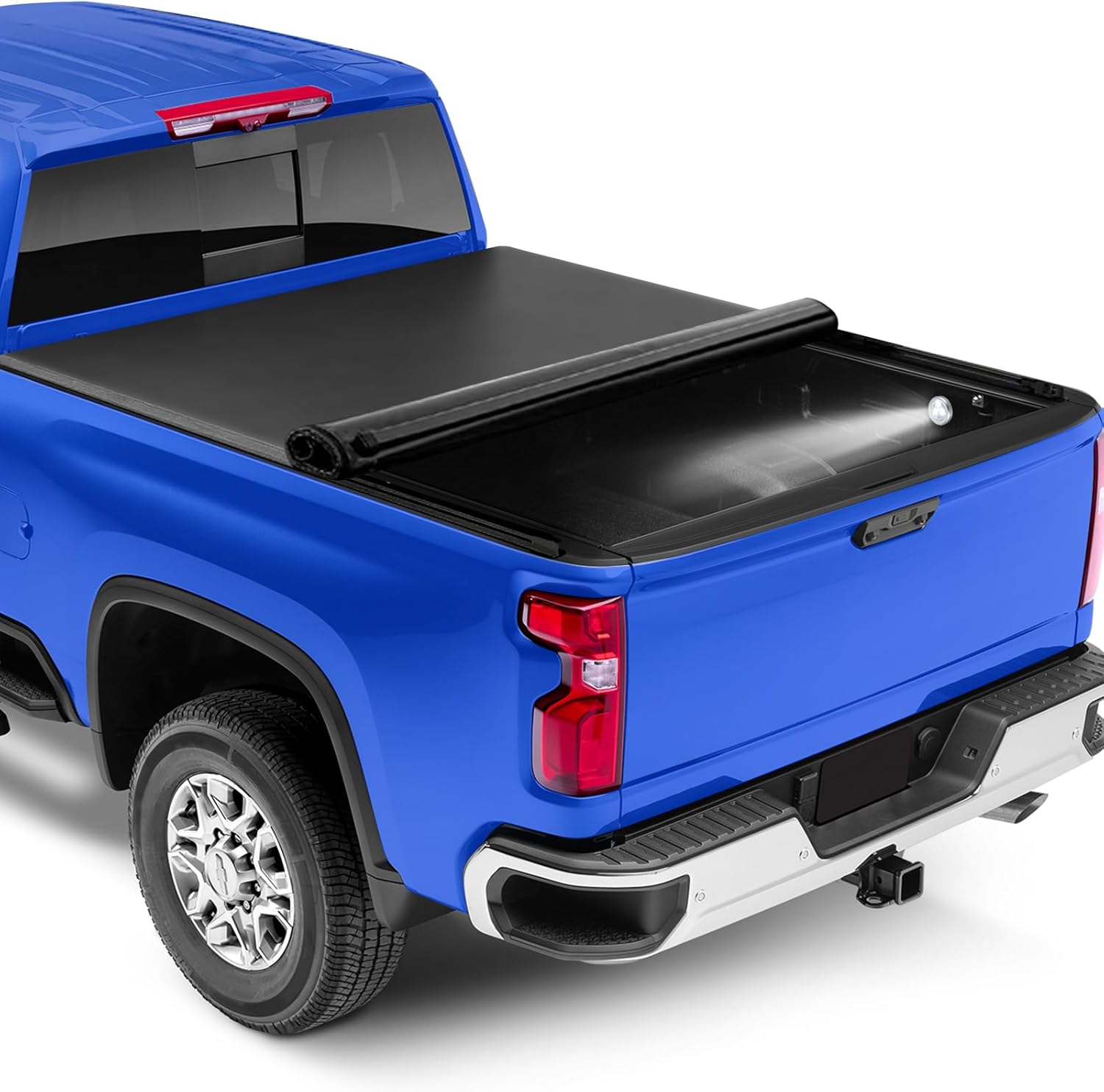 PZ Soft Roll Up Truck Bed Tonneau Cover for Chevy Silverado