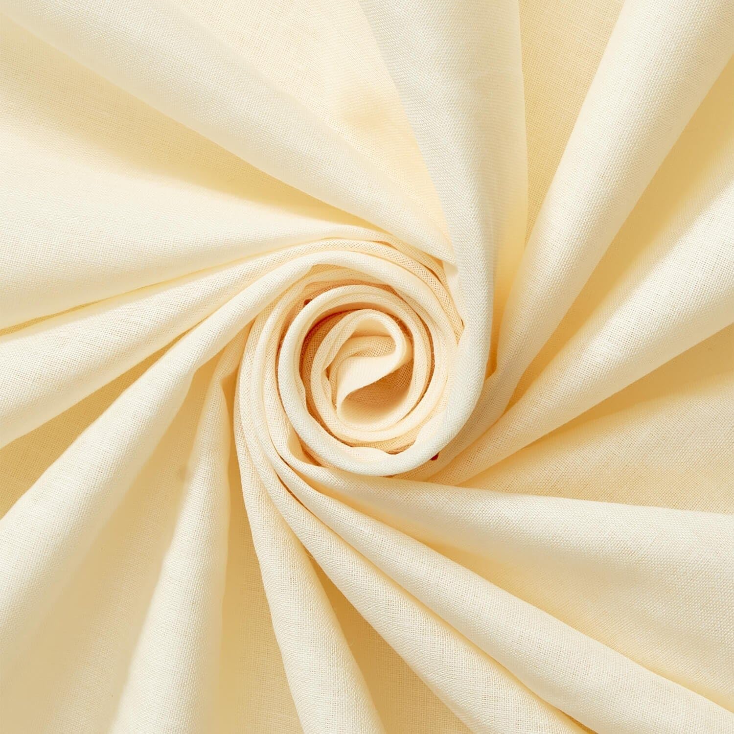 100% Cotton Voile Fabric Solid Pattern 60 in Beige - 5 Yard