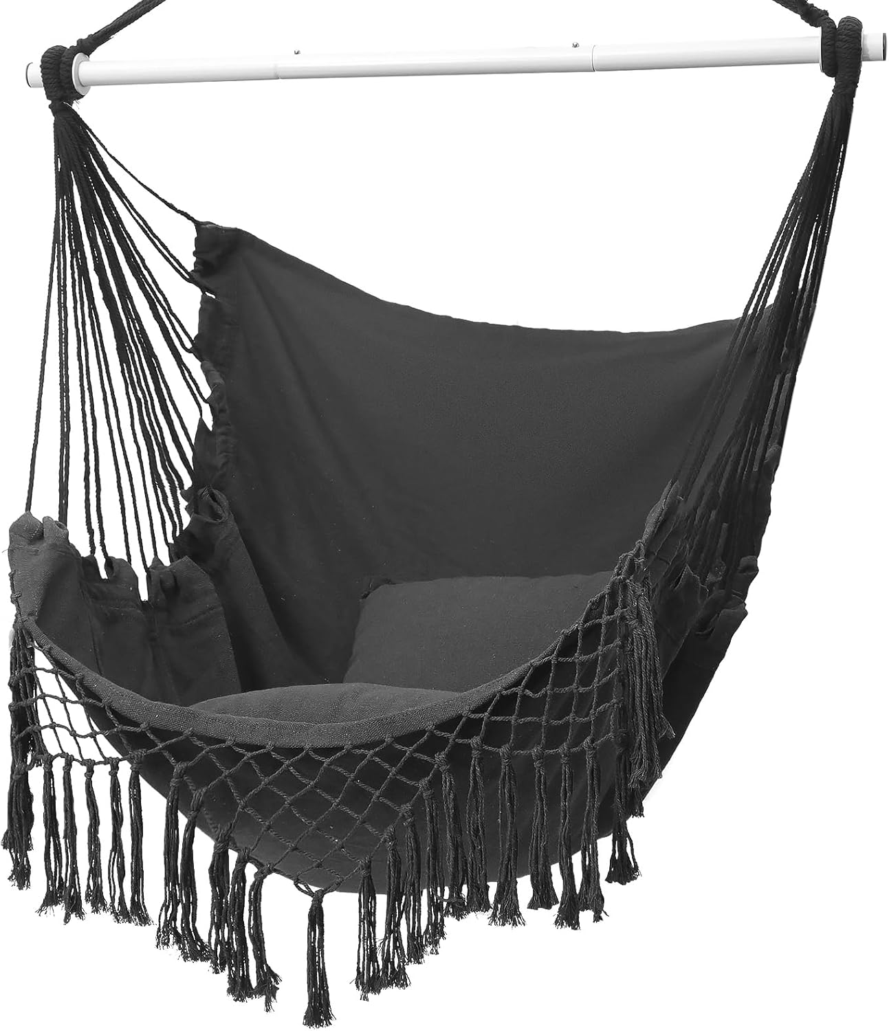 Hammock Chair with Cushions for Indoor and Outdoor Relaxation