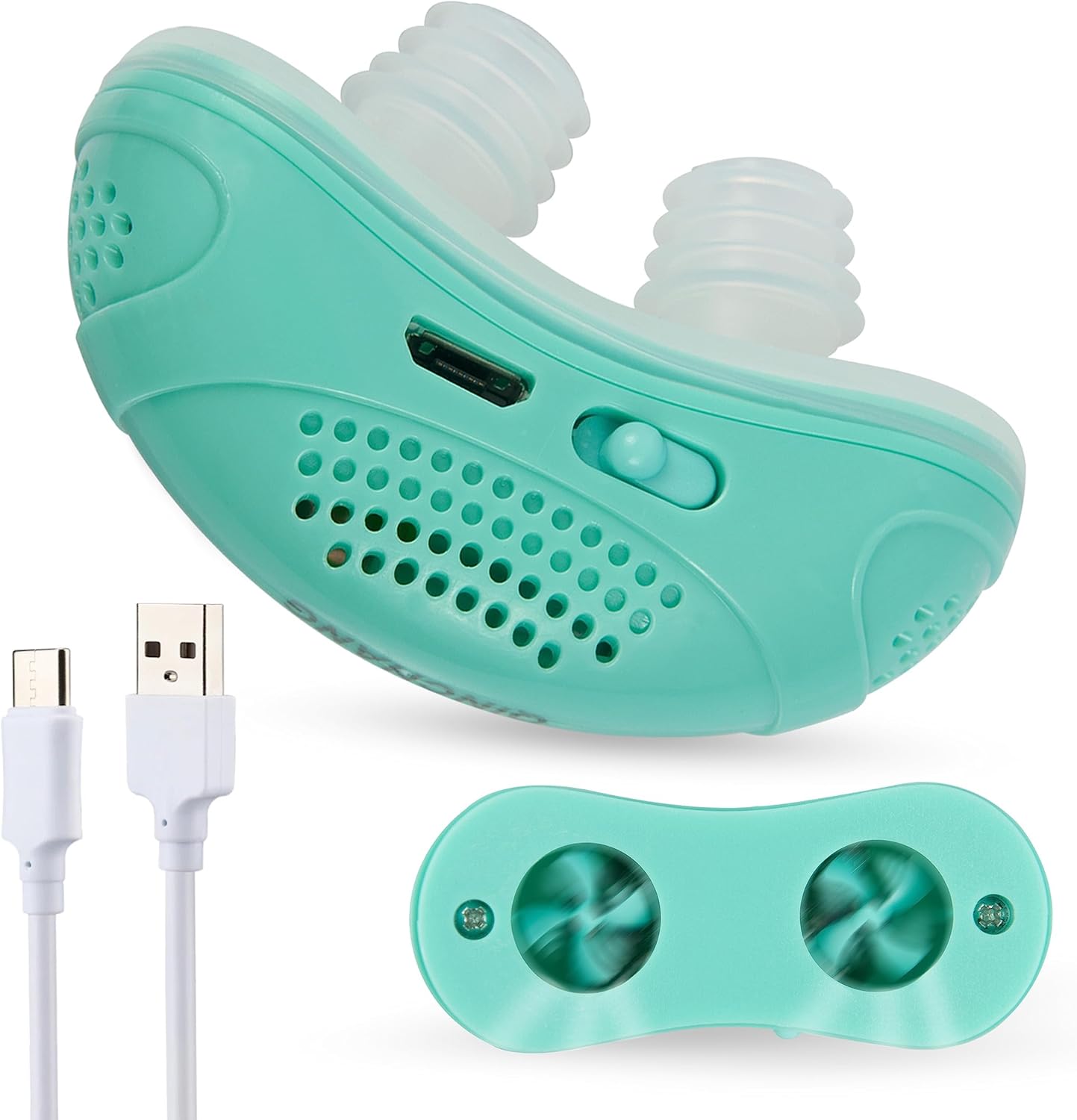Snoring Solution, Travel-Friendly Electric Device - Mint Green