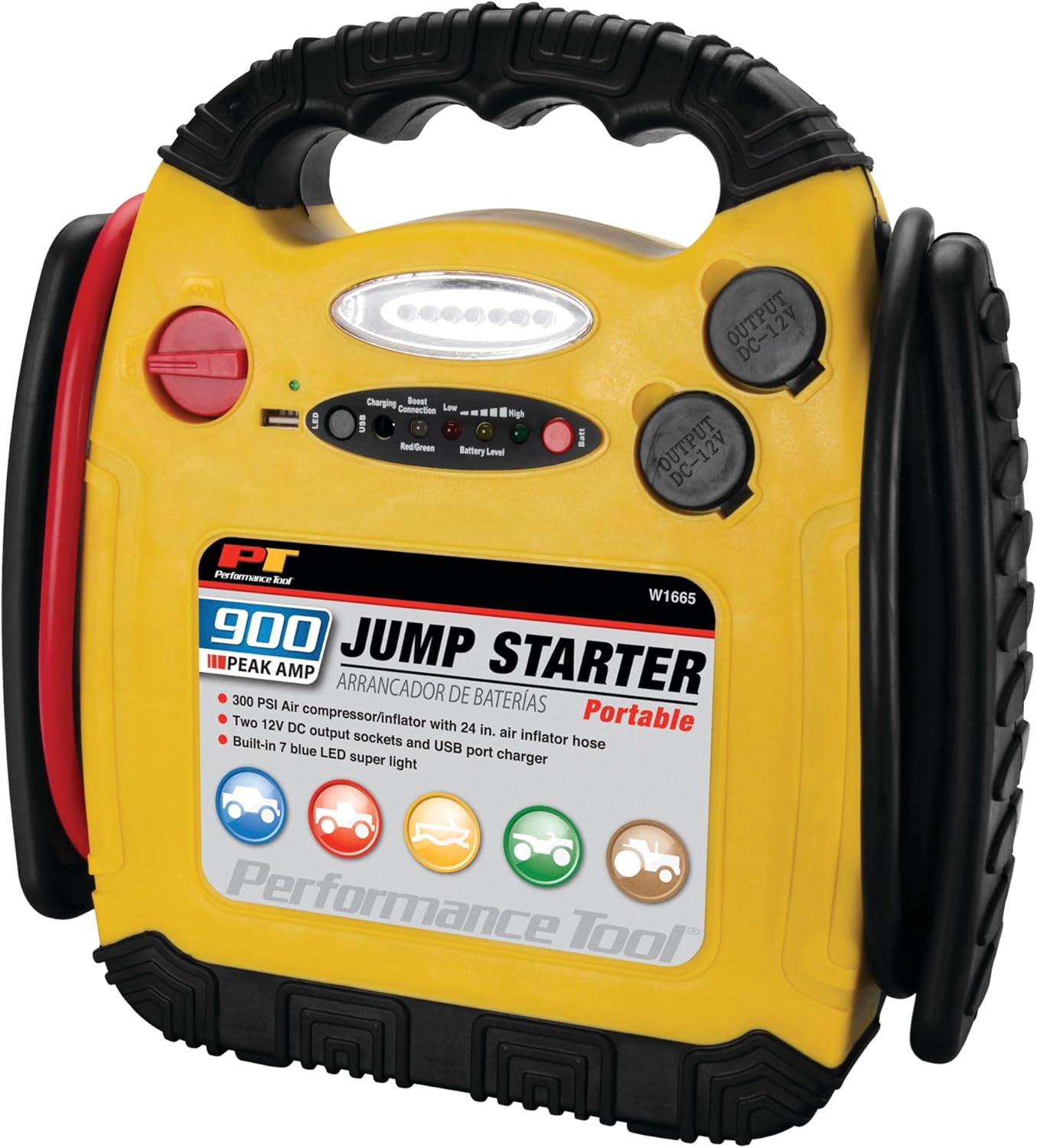 900 Amp Jump Starter - Portable Power Boost!