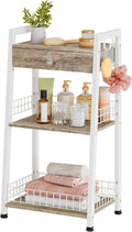 3-Tier Bathroom Ladder Shelf with Drawer - Space-Saving Bathroom