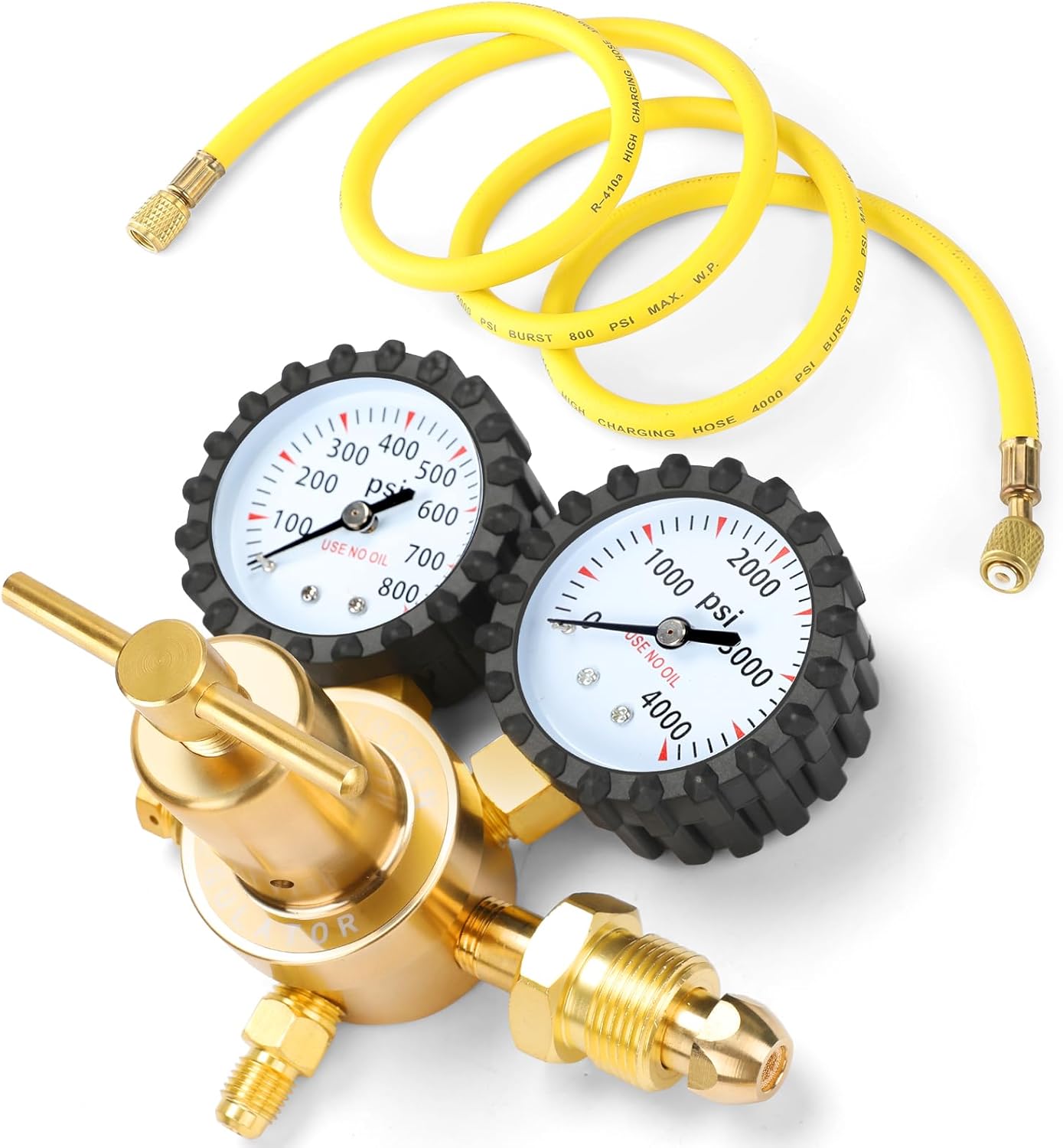 BETOOLL Nitrogen Regulator for HVAC with 78.7 in Hose