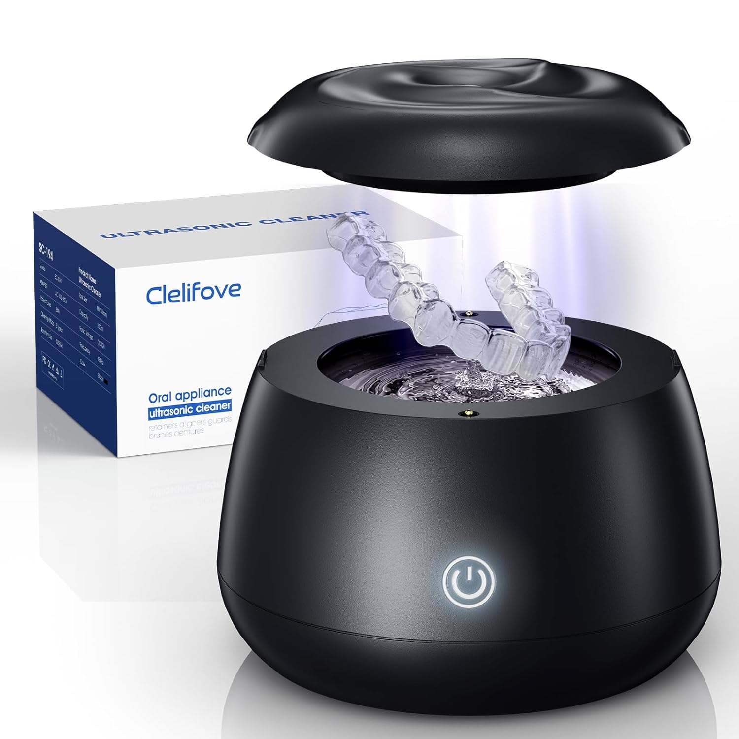 Ultrasonic Retainer Cleaner Machine for Dentures and Aligners