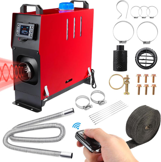 8KW Diesel Heater with Remote Control & Accessories