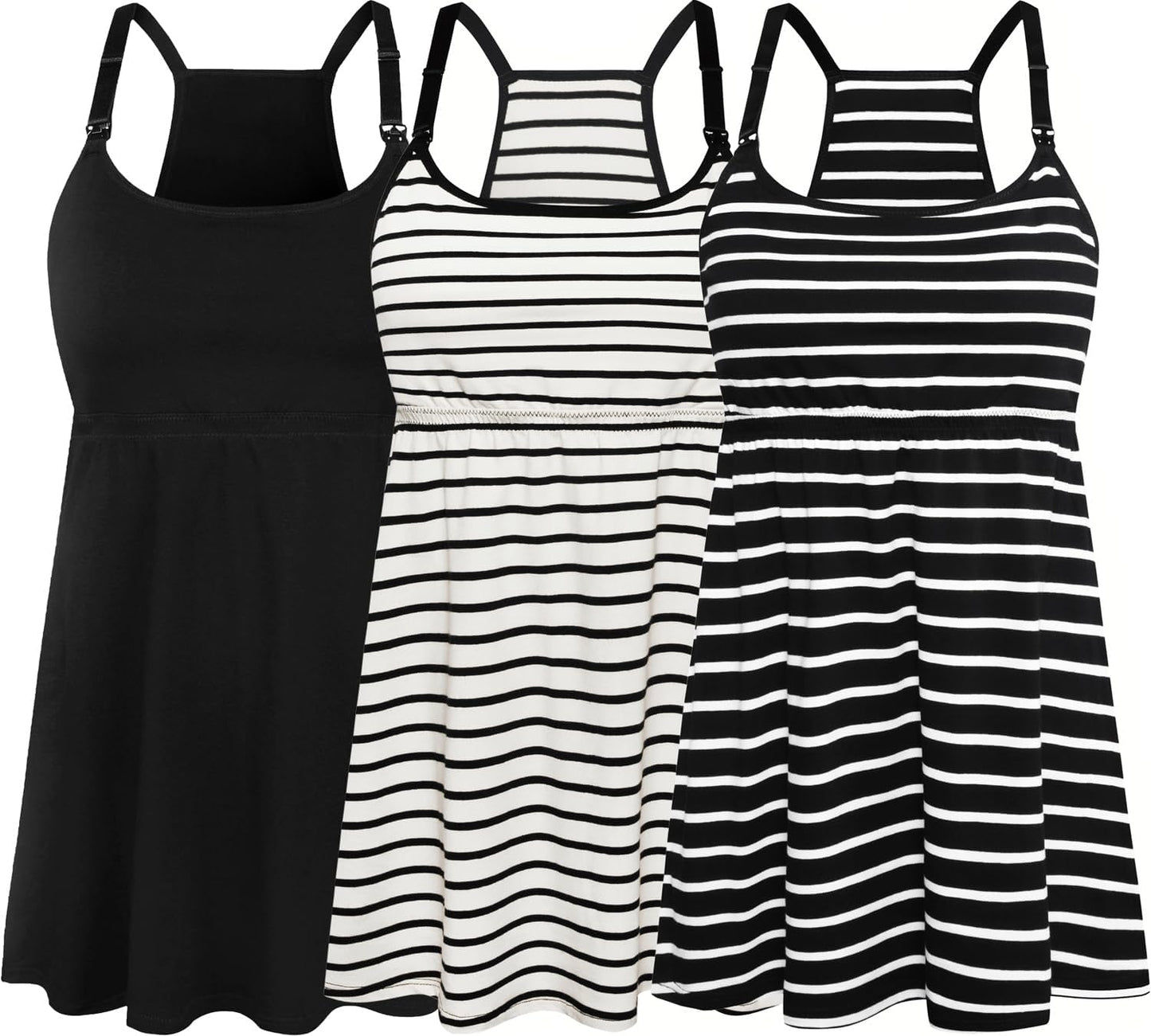 SUIEK Maternity Nursing Tank Tops for Comfortable Breastfeeding