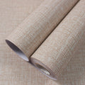 Grasscloth Peel and Stick Wallpaper 23.6in x 236in Khaki - Textured