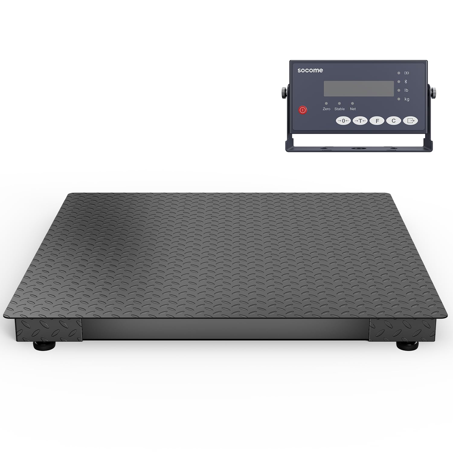 Industrial Floor Scale 48x48 - 10000 lb Capacity - Ideal for Shipping & Warehouse Use