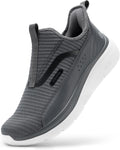 FitVille Men's Extra Wide Slip on Walking Shoes with Arch Support foot
