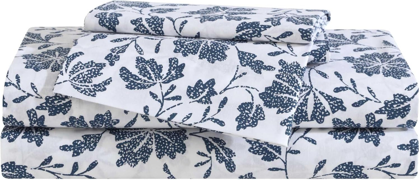 Eddie Bauer Twin Sheet Set - Premium Cotton Percale Bedding