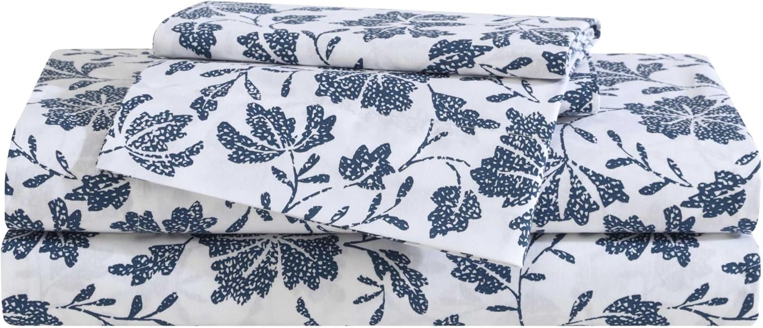Eddie Bauer Twin Sheet Set - Premium Cotton Percale Bedding