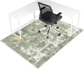 Office Chair Mat for Hardwood & Tile 48in x 60in - Abstract Green