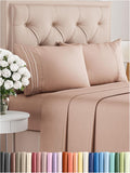 King Size 4 Piece Sheet Set - Cooling, Ultra-Soft Mauve