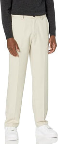 Men's Classic-Fit Expandable-Waist Flat-Front Dress Pant (Style SKWD)