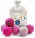 Friendsheep Wool Dryer Balls 6 Pack XL Organic Reusable - Soften & Cut