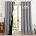 Sliding Door Curtains 96 in Long Blackout Panels - Thermal Privacy