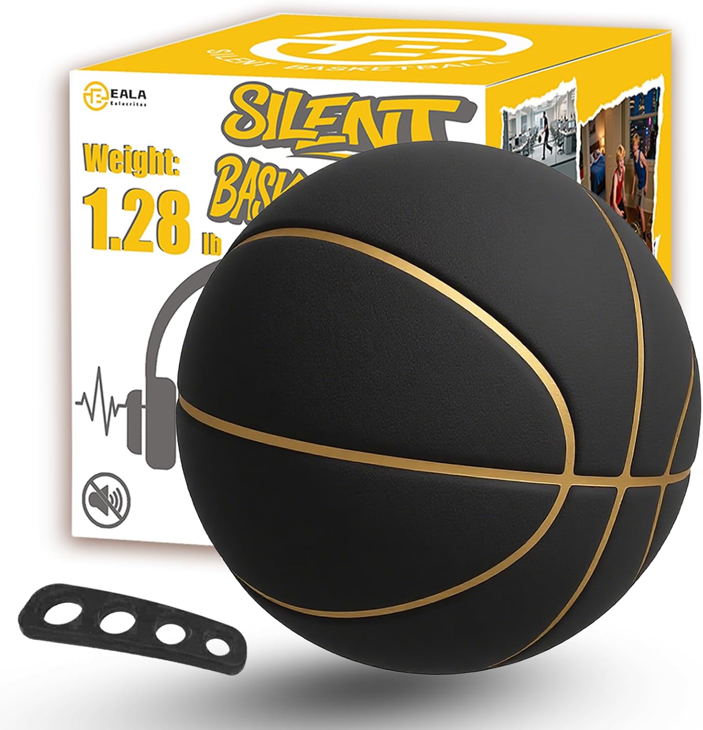 Size 7 Grooves Indoor Silent Basketball for Pro-Level Training