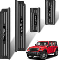 Door Sill Guards for Jeep Wrangler JL JLU & Gladiator JT - Black