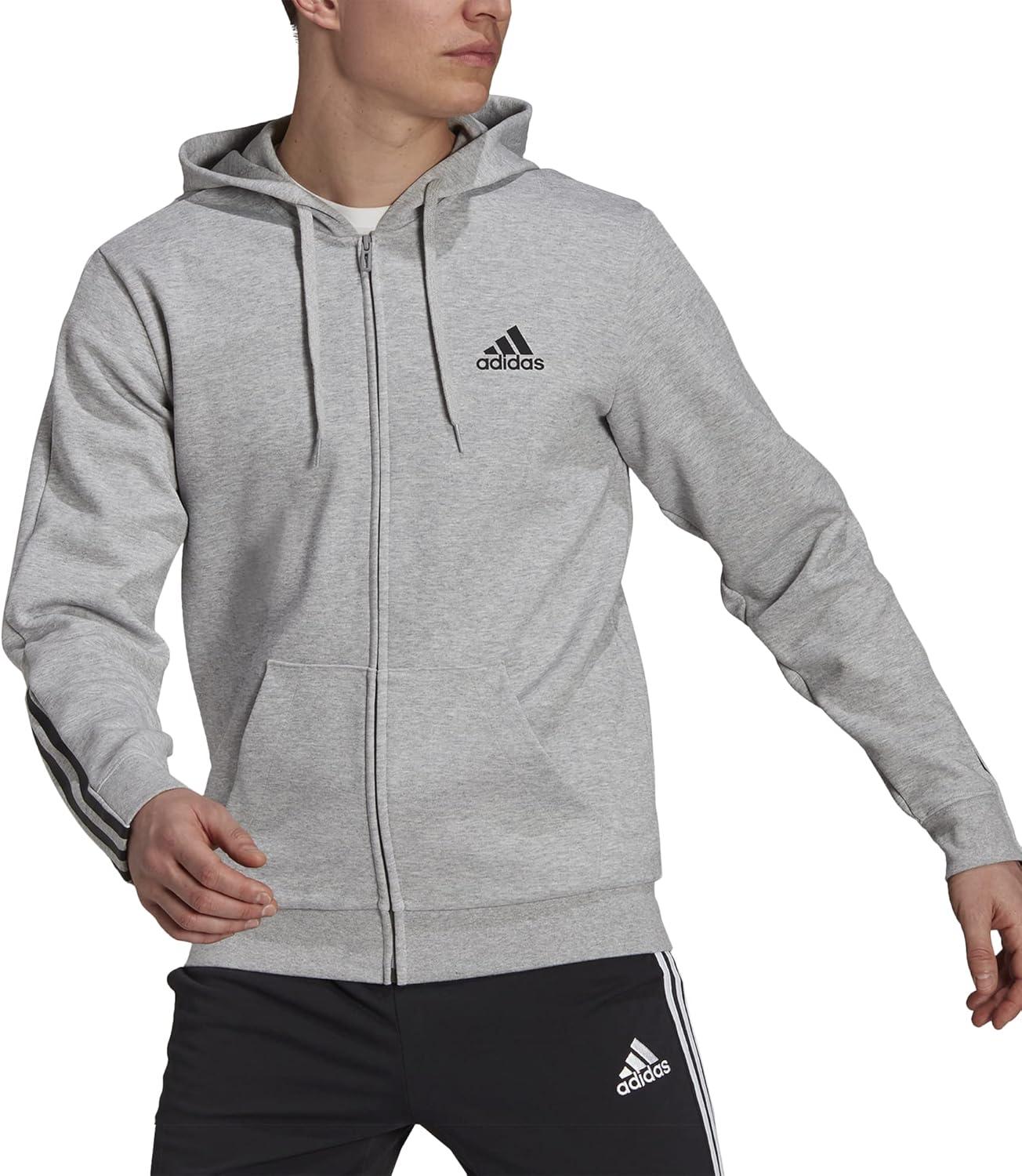 adidas Essentials Doubleknit Full-Zip Hoodie: Stylish Comfort