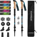 KINGGEAR Carbon Fiber Hiking Poles for Ultimate Stability and Comfort