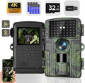 Trail Camera 4K 60MP WiFi Bluetooth Game Camera - No Glow Night Vision