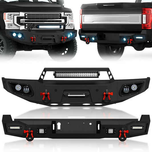Front and Rear Bumpers for 2017-2022 Ford Super Duty Models