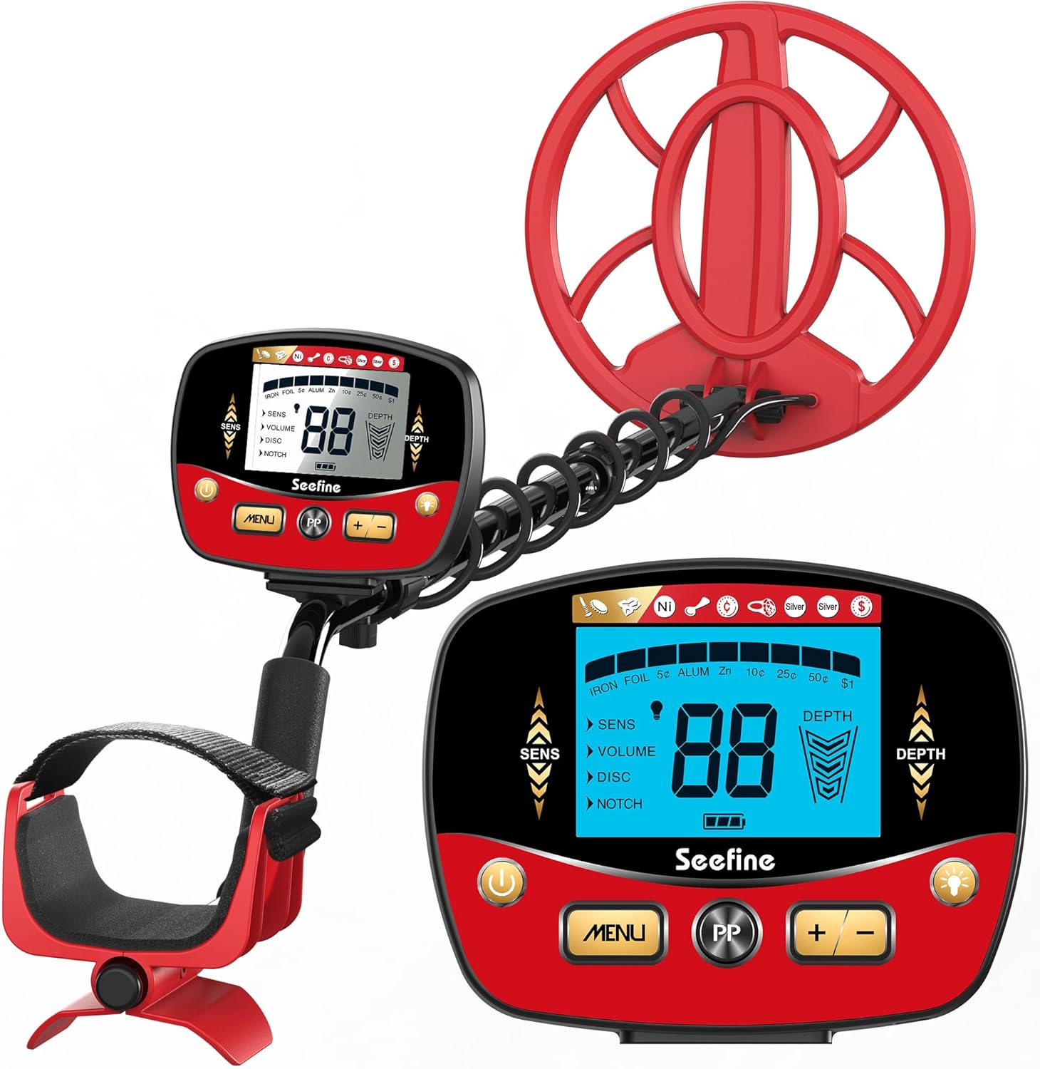 Professional Metal Detector with 5 Modes and Waterproof Coil