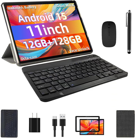 2025 Android 15 Tablet with 11in Display and Fast Charging
