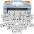 72 Pcs Hydraulic JIC Plug and Cap Kit - Durable Leak Protection