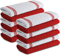 100% Cotton Kitchen Towels - Pack of 12 Premium Dish Towels