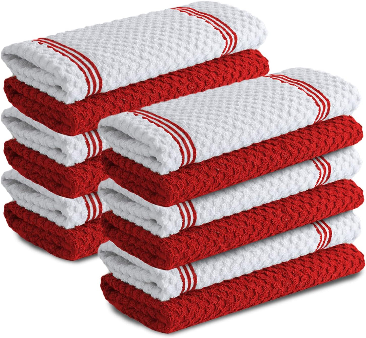 Premium Kitchen Towels by Infinitee Xclusives - Pack of 12