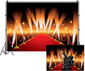 Red Carpet Backdrop 12x8ft for Photoshoot and Event - VIP Movie Night