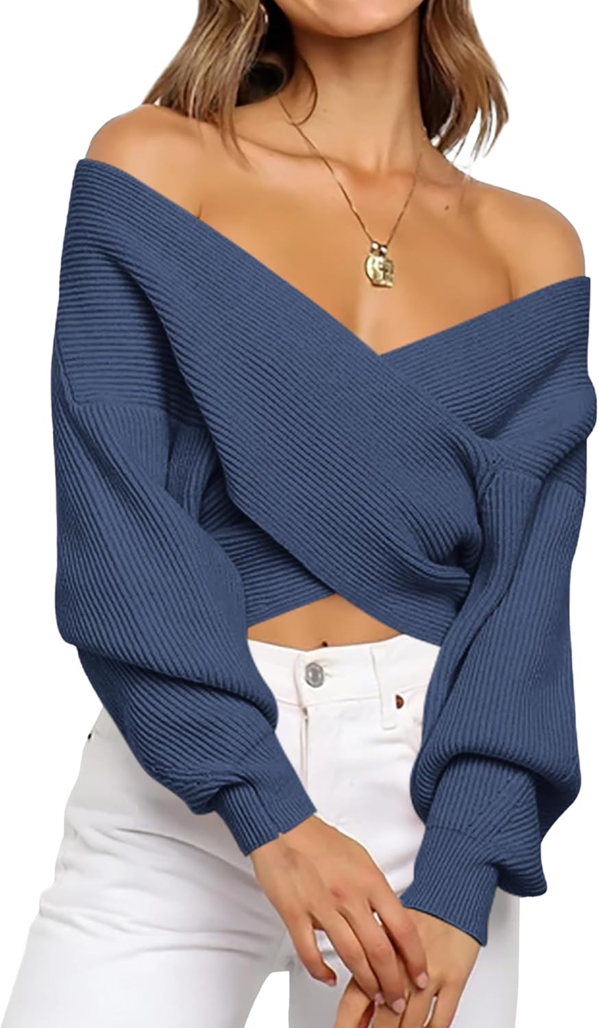 Stylish Off The Shoulder Sweater for Women by BTFBM