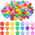 Ball Pit Balls Pack of 200 Star and Round Set - Safe Colorful Play