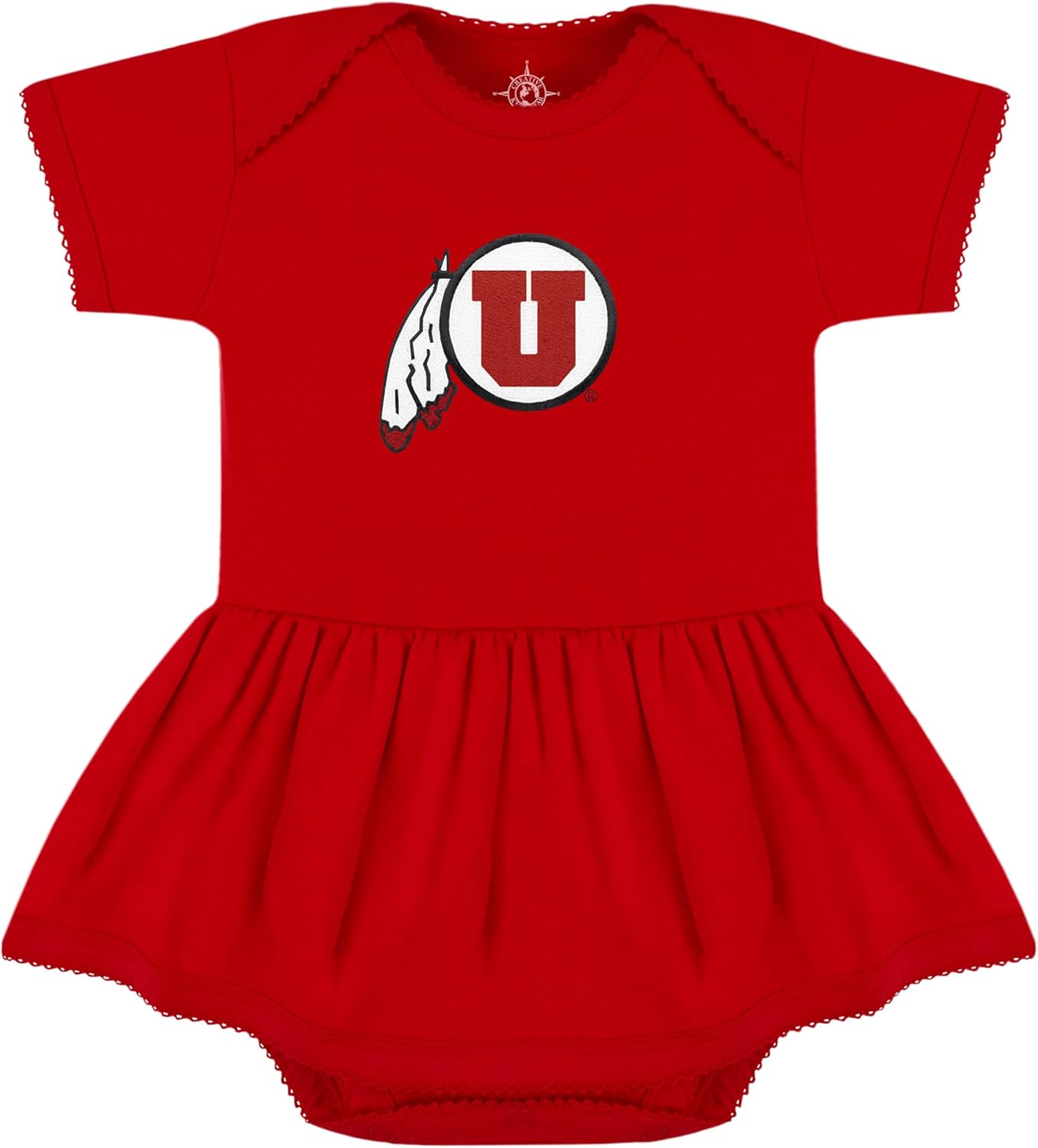 Creative Knitwear College Baby Picot Bodysuit Dress for Girls