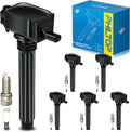 PHILTOP Ignition Coil Pack and Spark Plugs for Jeep and Dodge